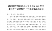 喜訊｜千年舟集團(tuán)被認(rèn)定為2021年度浙江省「專(zhuān)精特新」中小企業(yè)！