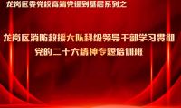 龍崗消防大隊(duì)聯(lián)合區(qū)委黨校開(kāi)展領(lǐng)導(dǎo)干部黨的二十大精神線上培訓(xùn)班