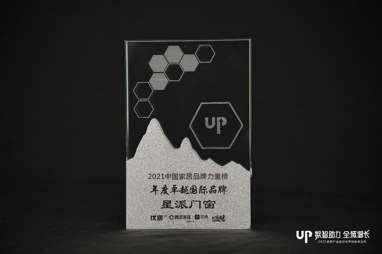 星派門窗實(shí)力斬獲“年度卓越國(guó)際品牌”！
