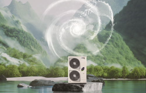 中央空調(diào) 中央熱水二合一，約克天氟熱水兩聯(lián)供給你冬季一股暖流