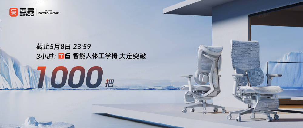 西昊T6智能人體工學(xué)椅首秀告捷，線上線下全渠道脫銷(xiāo)斷貨